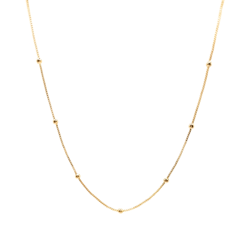 Colar Bolinhas Lucy Banho Ouro 18k