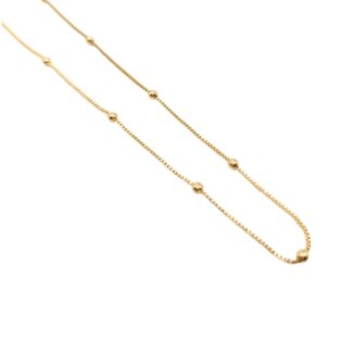 Colar Bolinhas Lucy Banho Ouro 18k