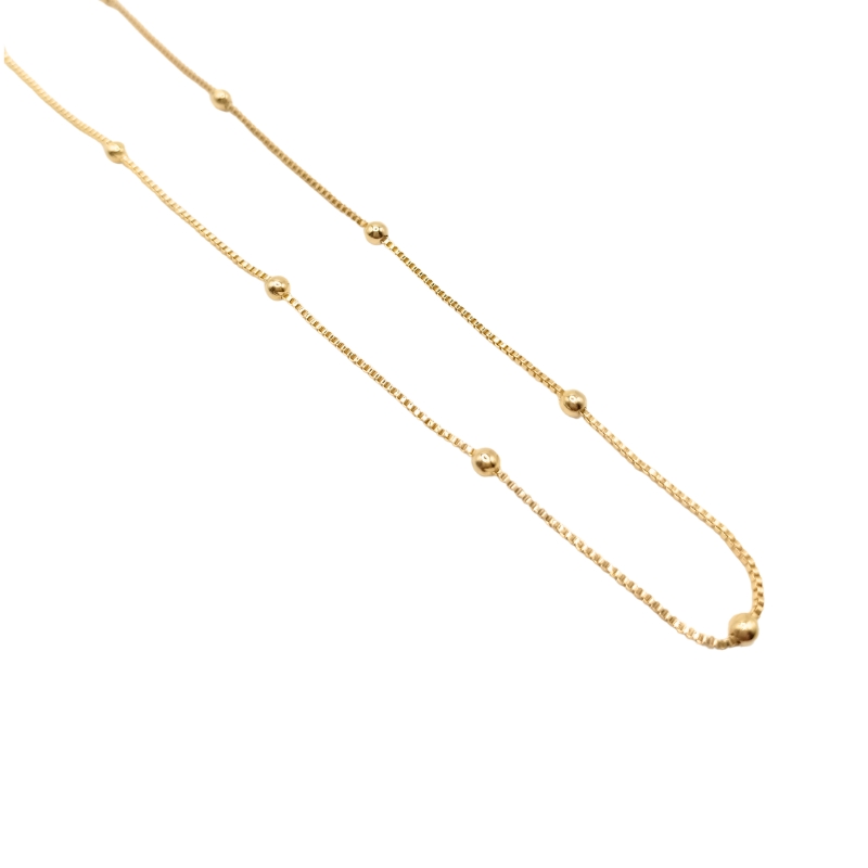 Colar Bolinhas Lucy Banho Ouro 18k