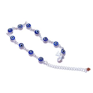 Pulseira Kira Olho Grego Banho Ródio